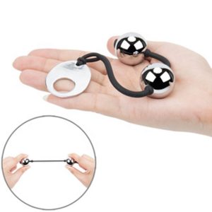 Bile vaginale metalice 3 cm diametru fiecare bilă, cod produs: KB-08