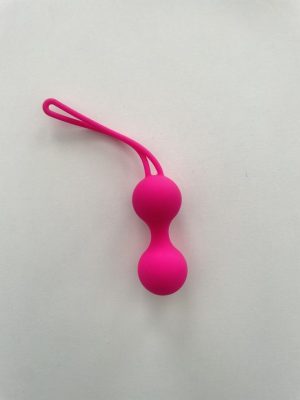 Bile vaginale cu 2 greutati silicon medicinal, 16cm, cod produs KB-04-2