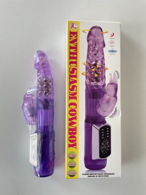 Vibrator Enthusiasm Cowboy cu rotație și vibrație – stimulare intensă în două zone, cod produs: RV-03