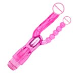 Vibrator penetrare dubla roz, normal si anal, cod produs Gsv-40r